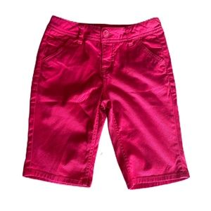 Justice Bermuda chino shorts Red 10R